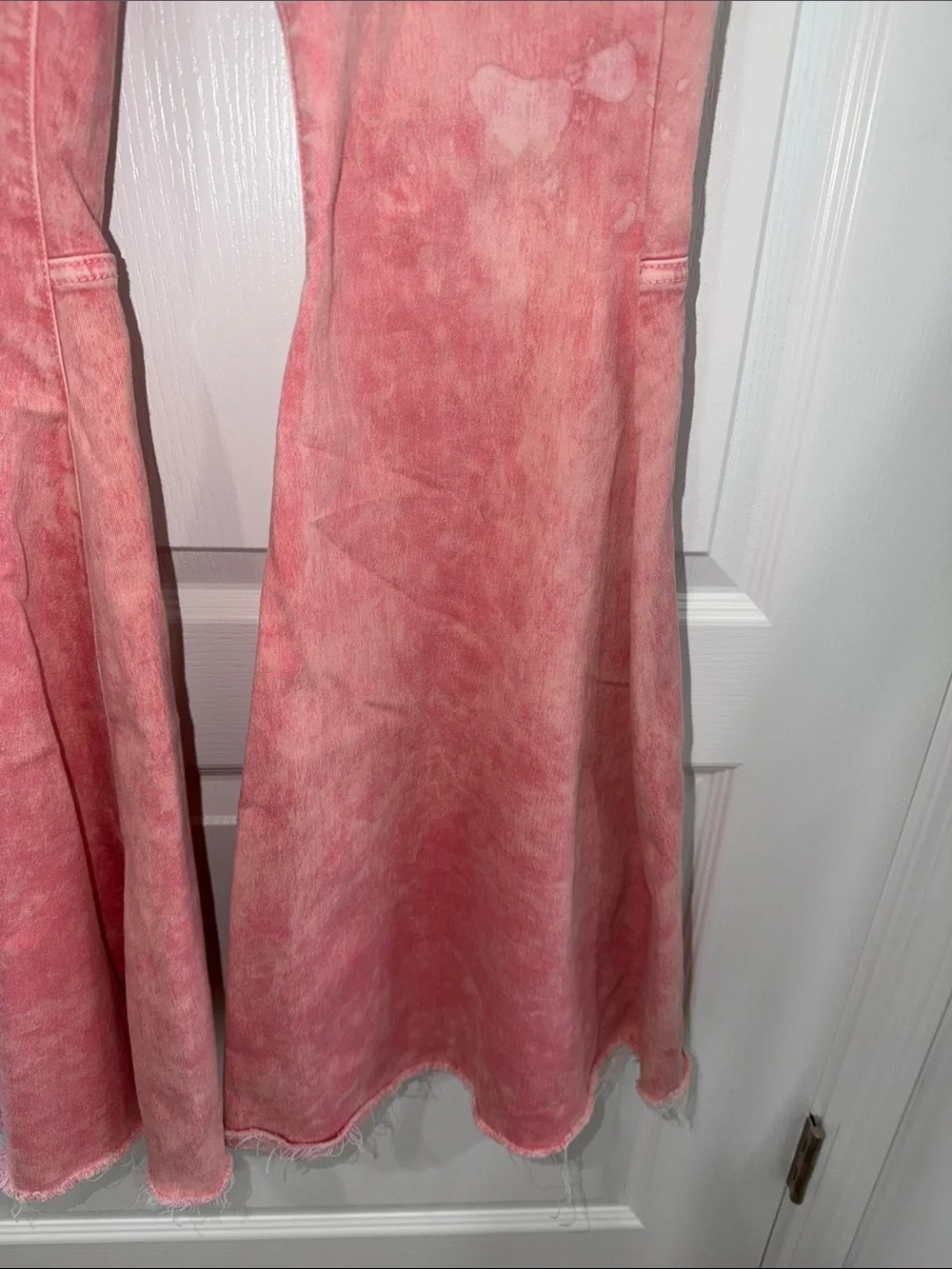 NWOT Free People We The Free Float On Flare Jeans Womens Size 27 Prairie Pink